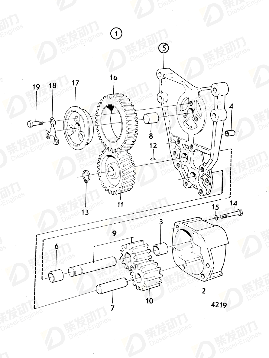 VOLVO Bracket 422042 Drawing